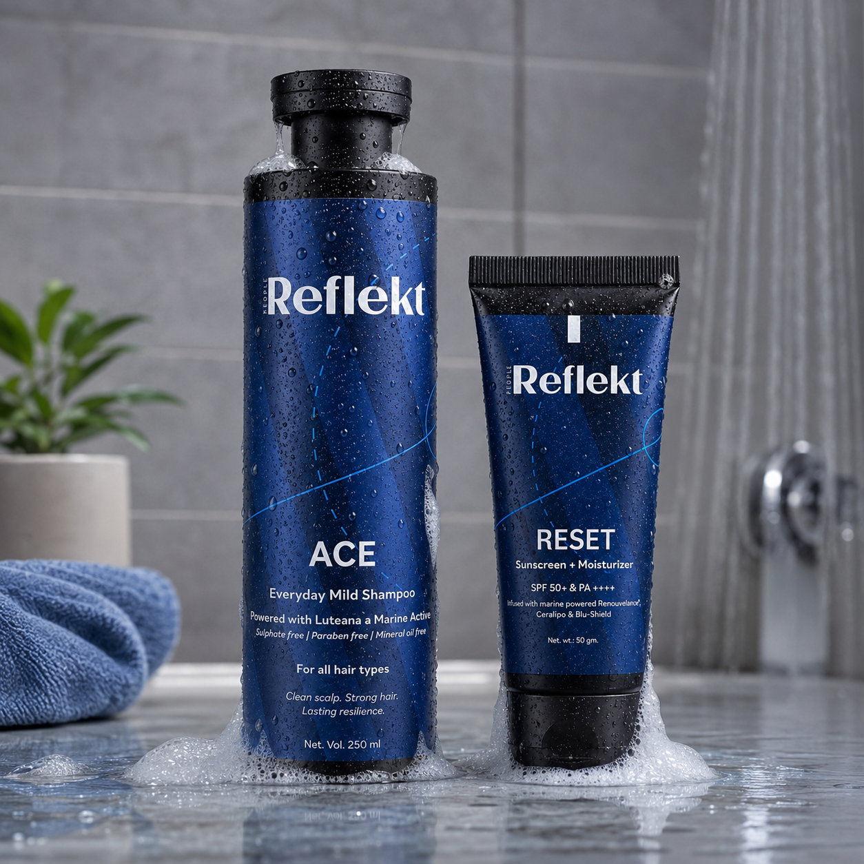 RESET & ACE (Moisturising Sunscreen + Mild Shampoo)